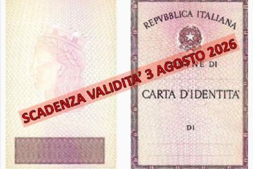 Scadenza Carta d&#39;Identit&#224; cartacea