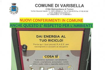 Nuovo servizio di raccolta piccoli rifiuti elettrici ed elettronici presso il Comune