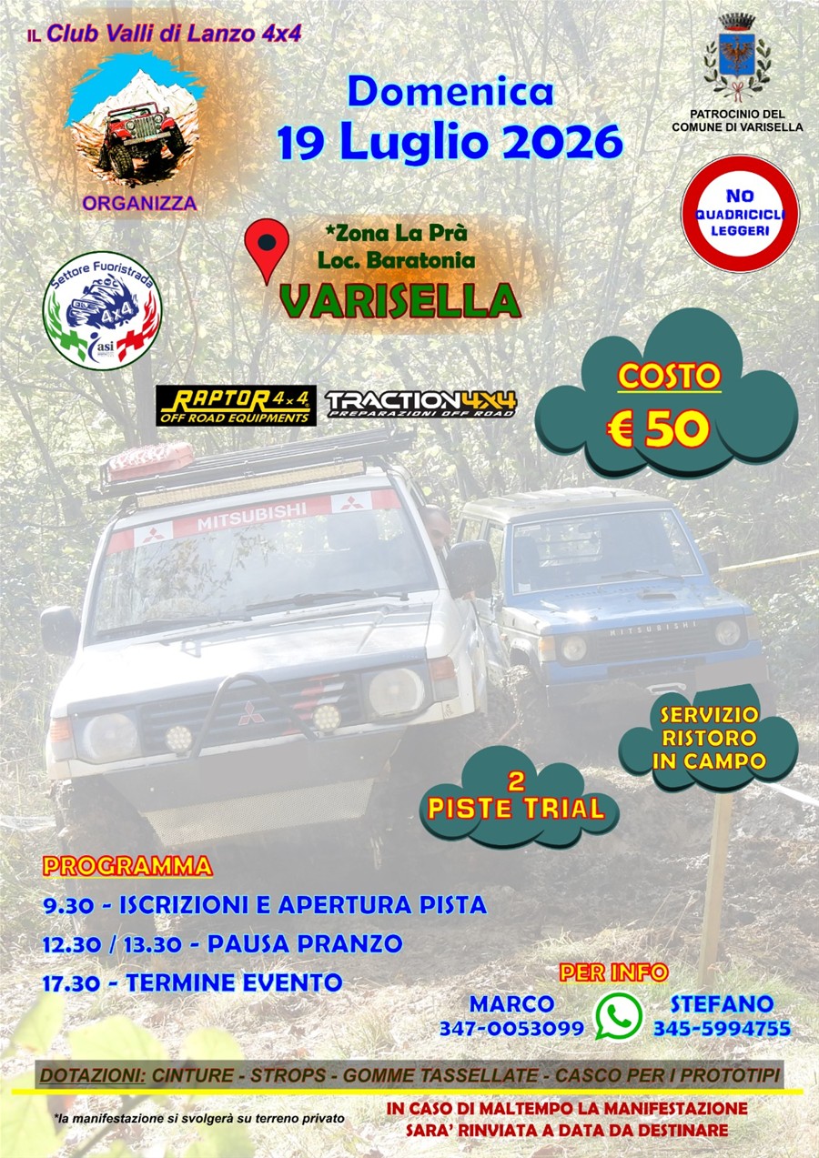 Locandina con programma